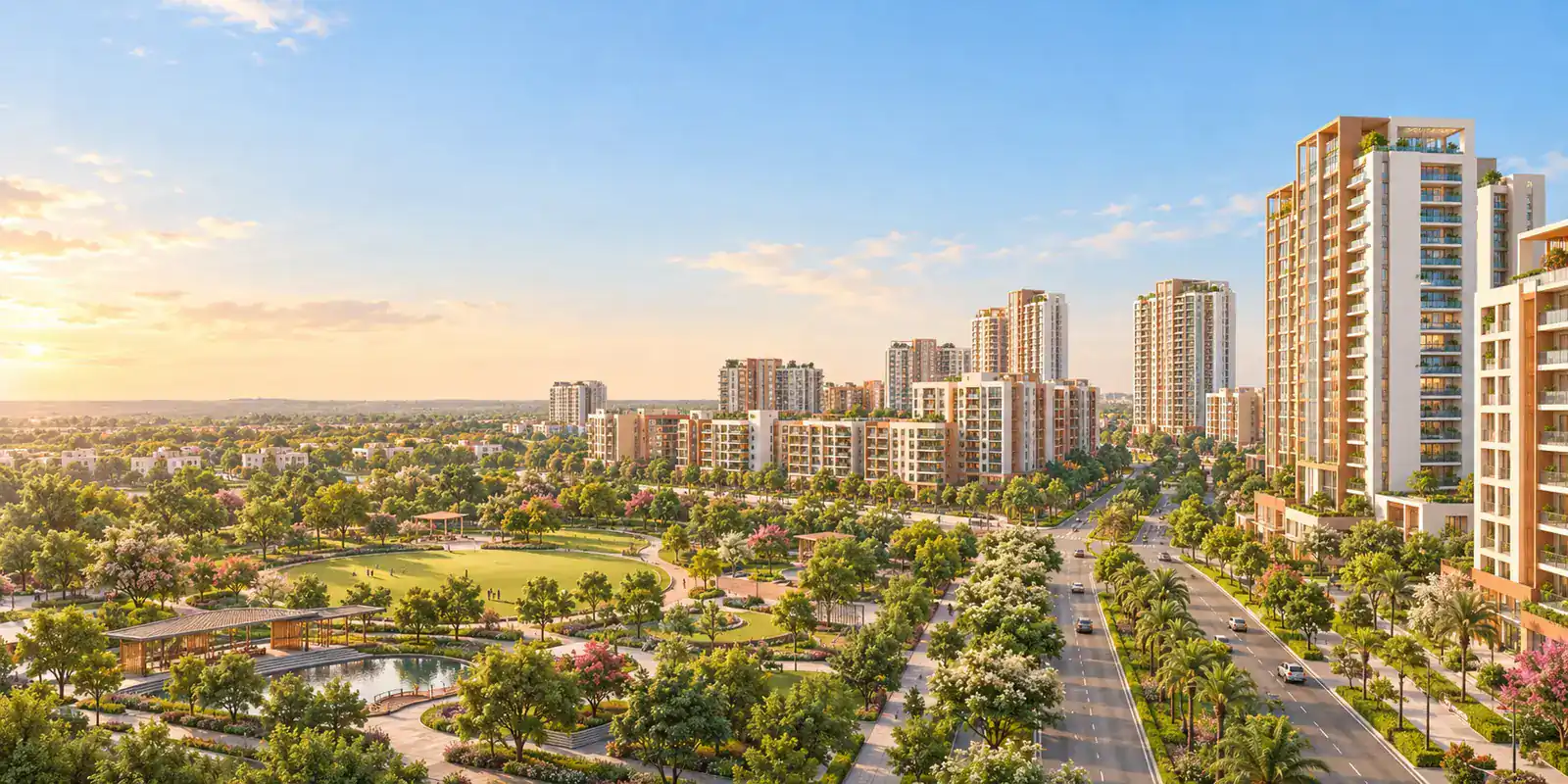 Illustration of the Faridabad area