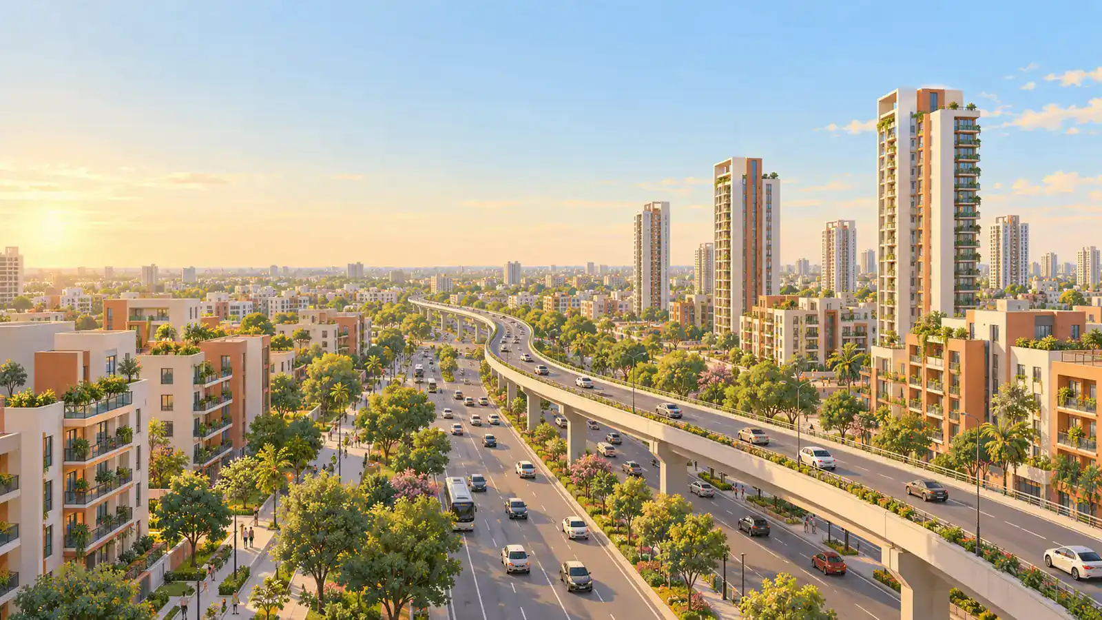 Illustration of the Ghaziabad area