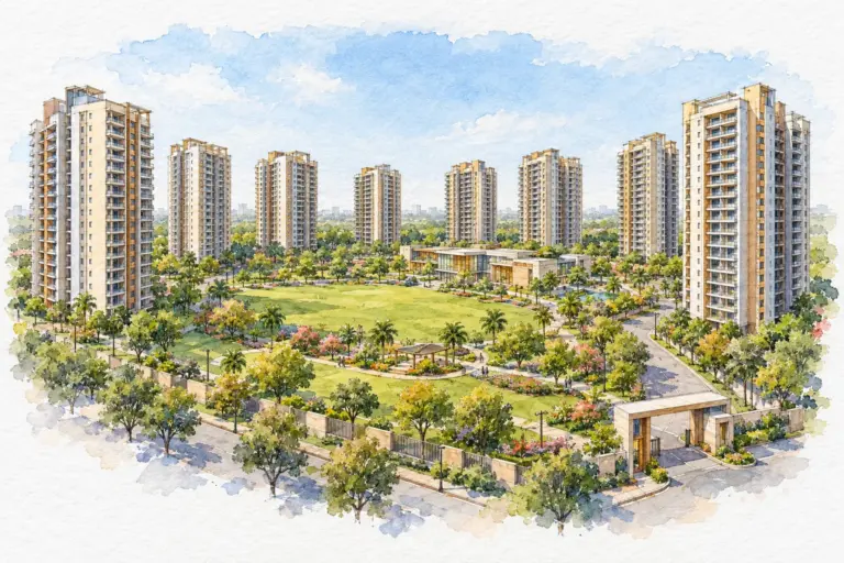 Illustration of Aanandam Residency