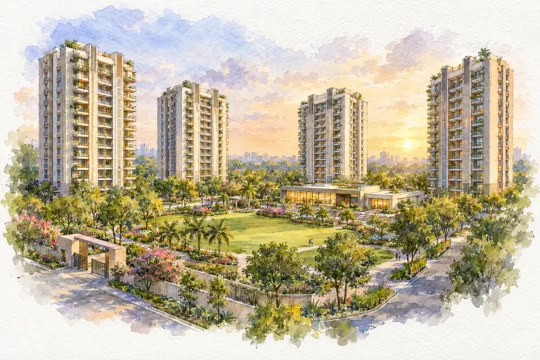 Illustration of Aastha Kunj Apartments