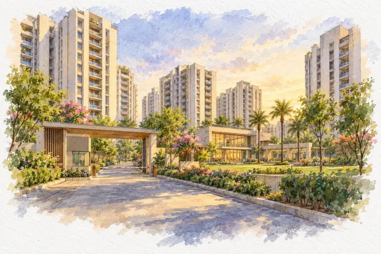 Illustration of Abhas Apartment