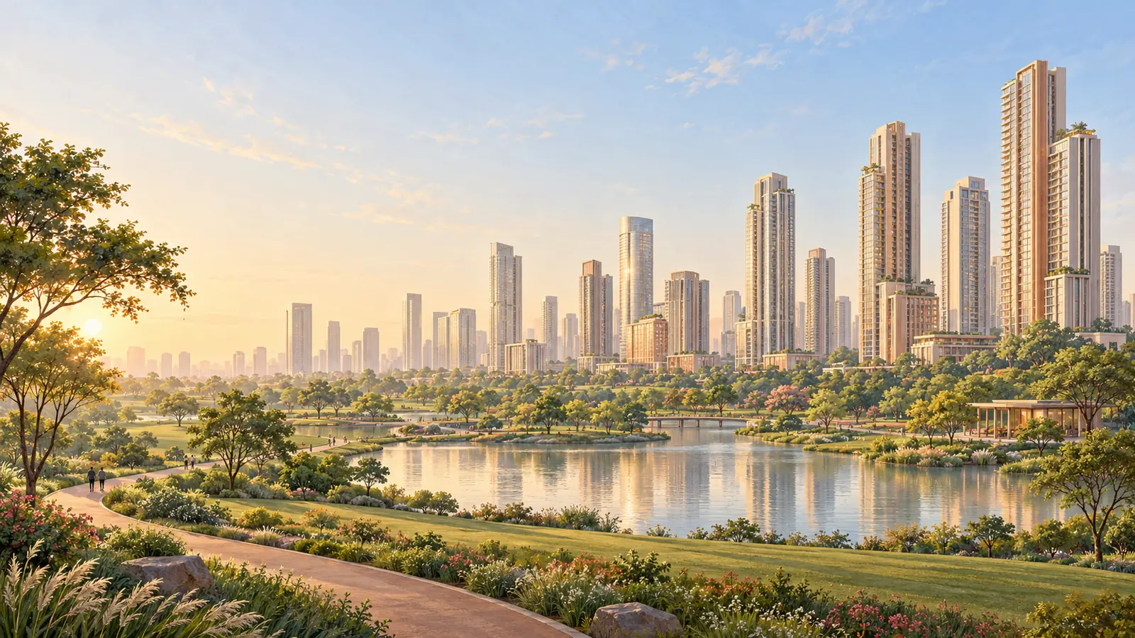 Illustration of noida (ADiHomes artwork)