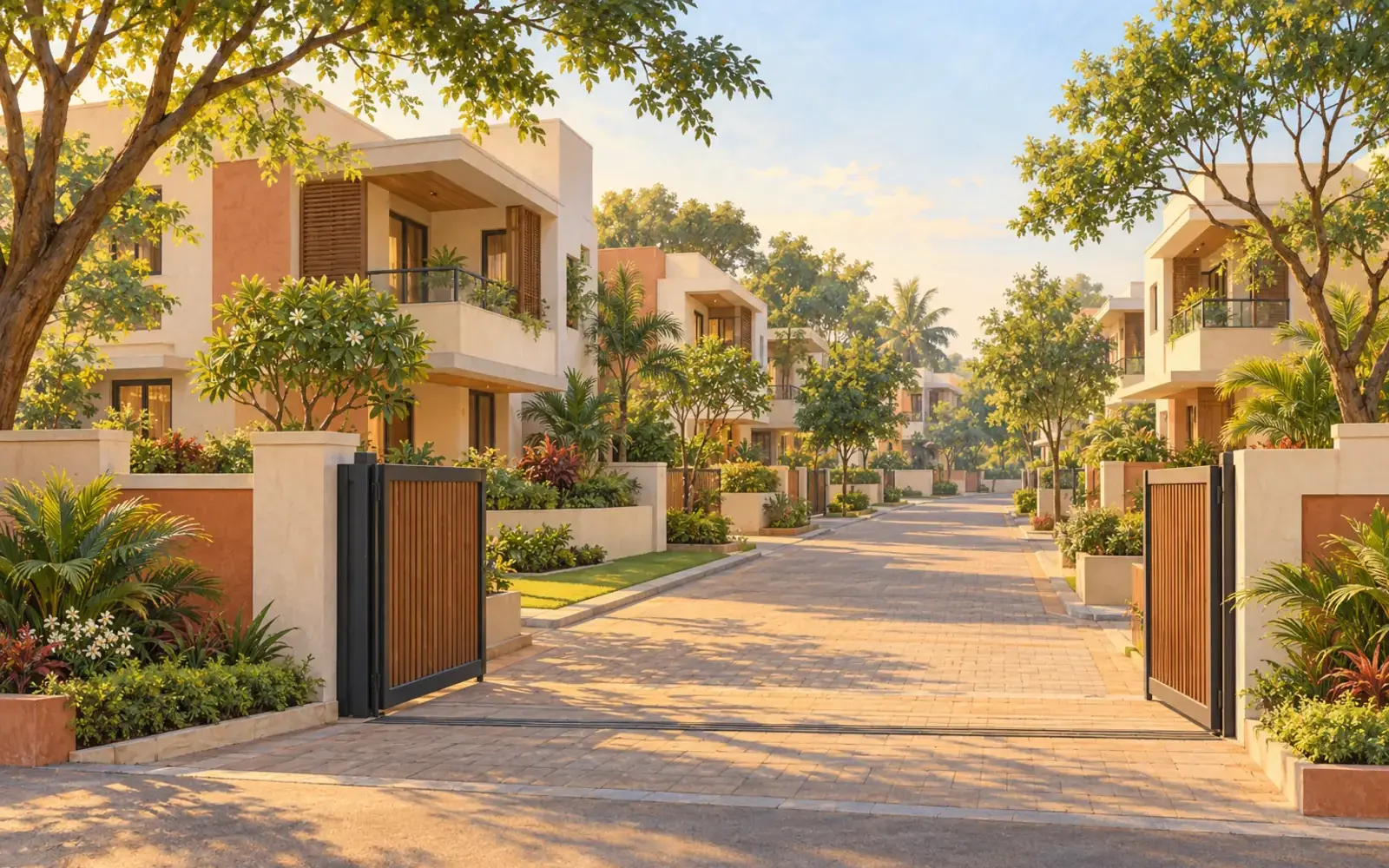 Illustration of villas (ADiHomes artwork)