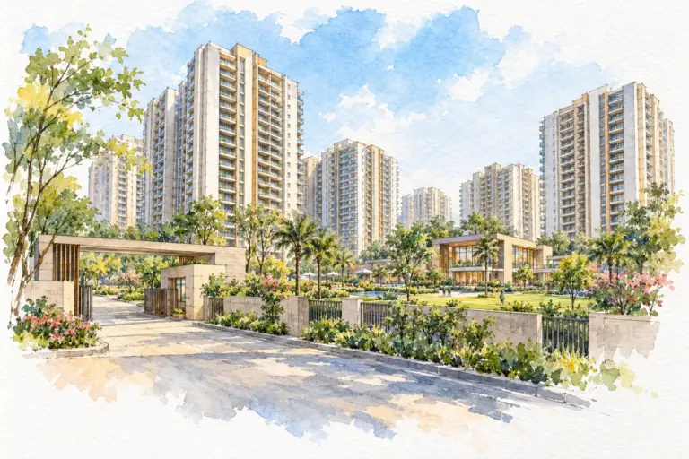Illustration of Aditya Mega City