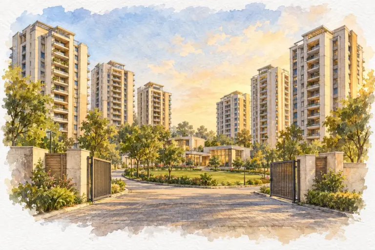 Illustration of Agroha Kunj Apartment