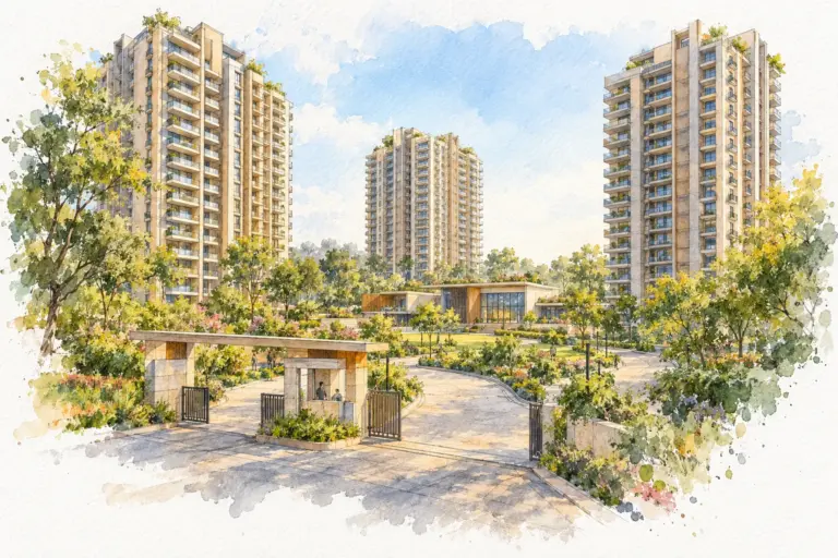 Illustration of AIPL The Peaceful Homes