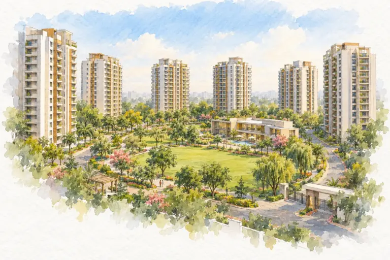 Illustration of Airwil Golf Green Avenue