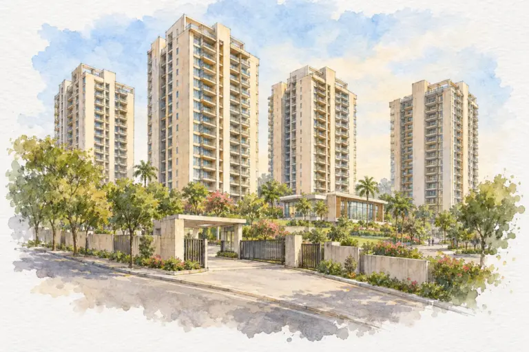 Illustration of Akash Ganga Apartment