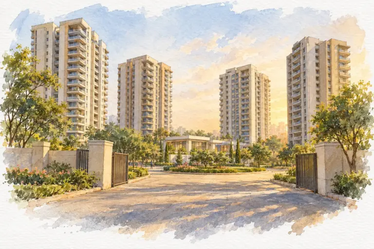 Illustration of Akash Kunj Apartment