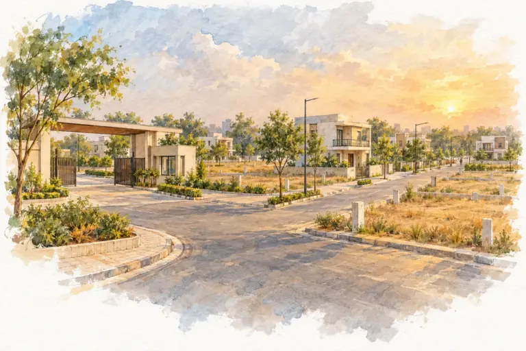 Illustration of Anant Raj Estate (plotted township)