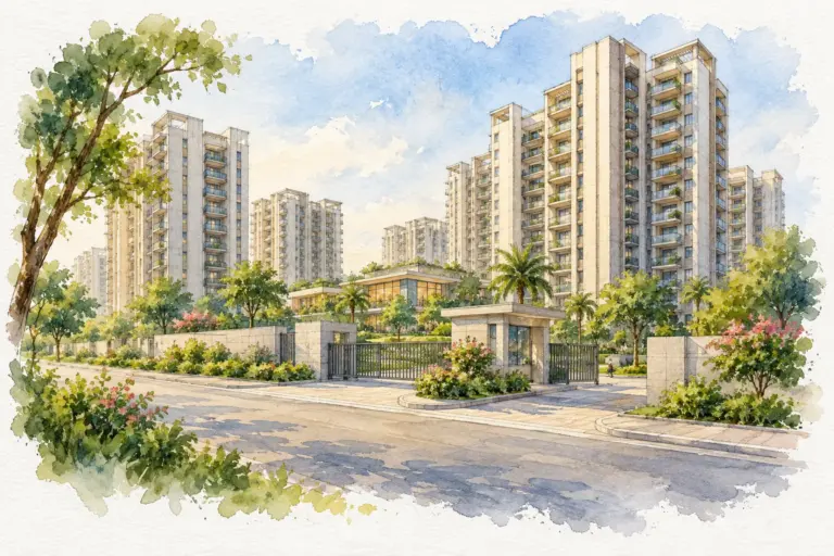 Illustration of Ansal API Happy Homes