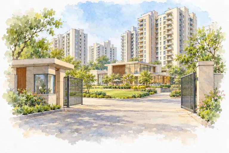 Illustration of Ansal East West Apartment