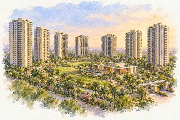 Illustration of Ansal Sushant Apartments