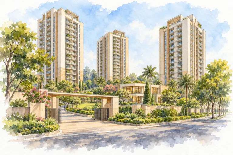 Illustration of Arjun Apartment
