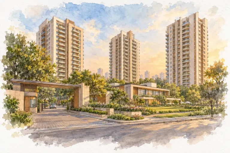 Illustration of Ashoka Group Housing Society