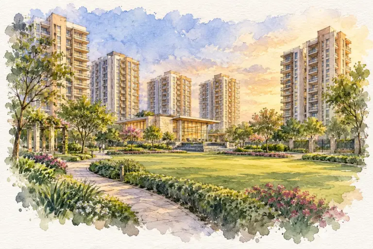 Illustration of Aum Green Residency