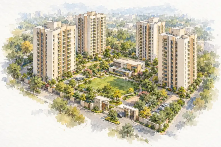 Illustration of Ayodhya Enclave