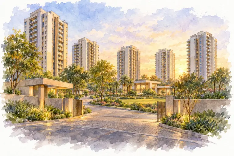 Illustration of Bestech Park View Ananda
