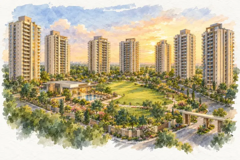 Illustration of Bestech Park View Sanskruti