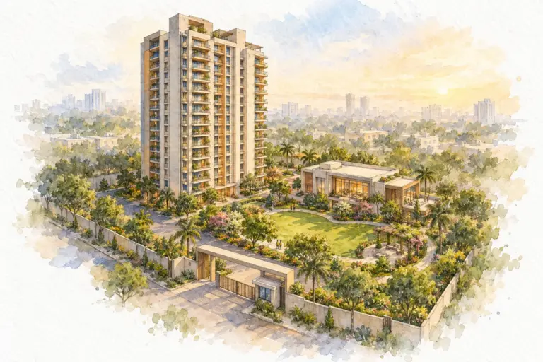 Illustration of Bhagwanti Apartment