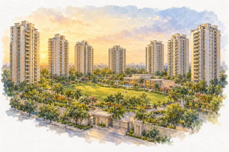 Illustration of Bhagyaluxmi Apartment