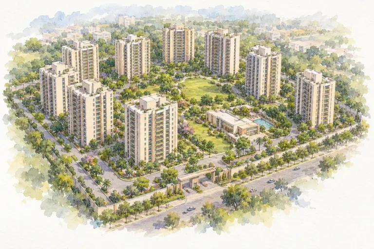 Illustration of Bharat Apartment