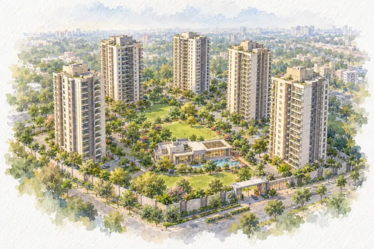 Illustration of Bhrigu Apartments