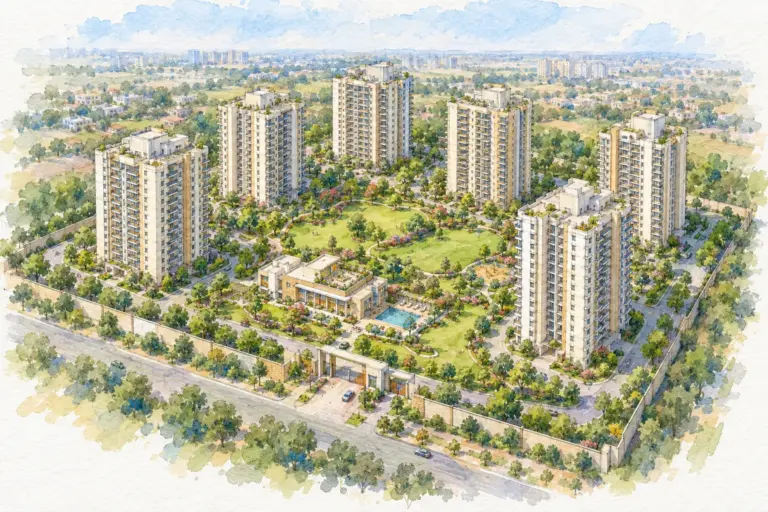 Illustration of BPTP Park Serene