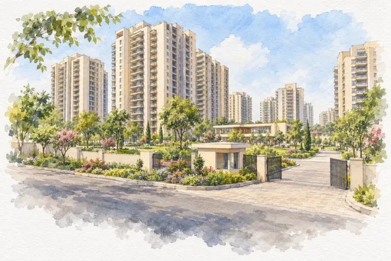 Illustration of BPTP Skynest Towers