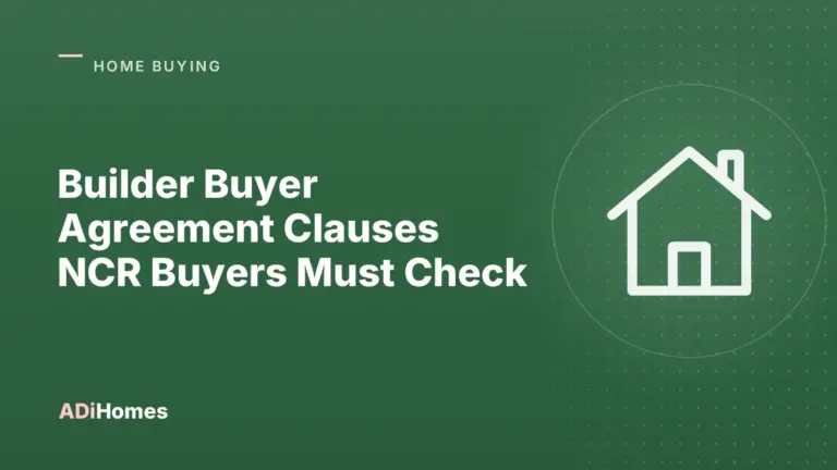 builder buyer agreement clauses ncr buyers must check cover 1