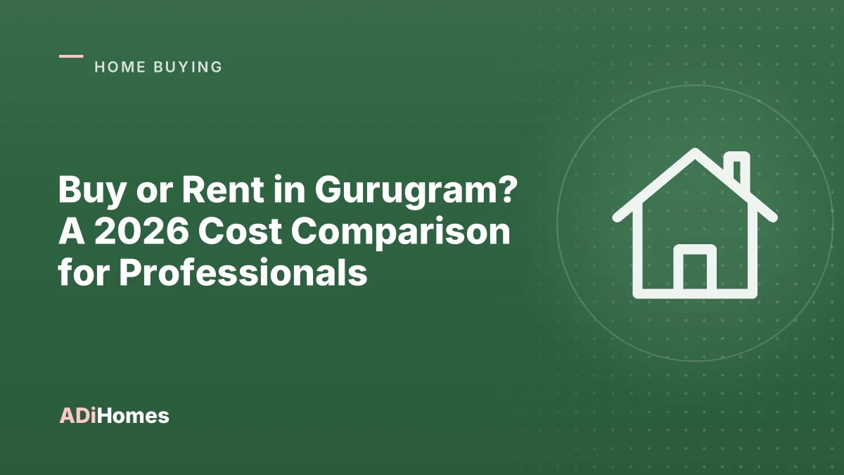 Buy or Rent in Gurugram? A 2026 Cost Comparison for Professionals