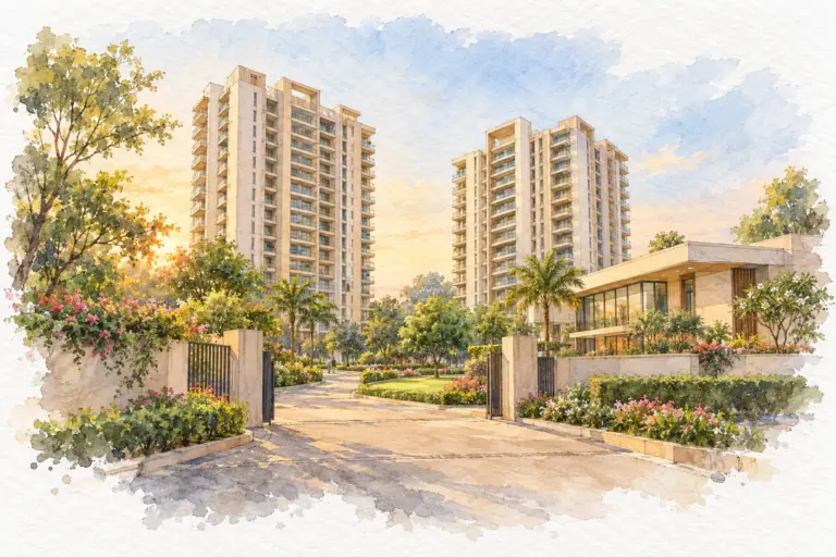 Illustration of C Dot Co operative Group Housing Society