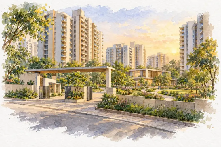 Illustration of Central Park Aqua Front Towers
