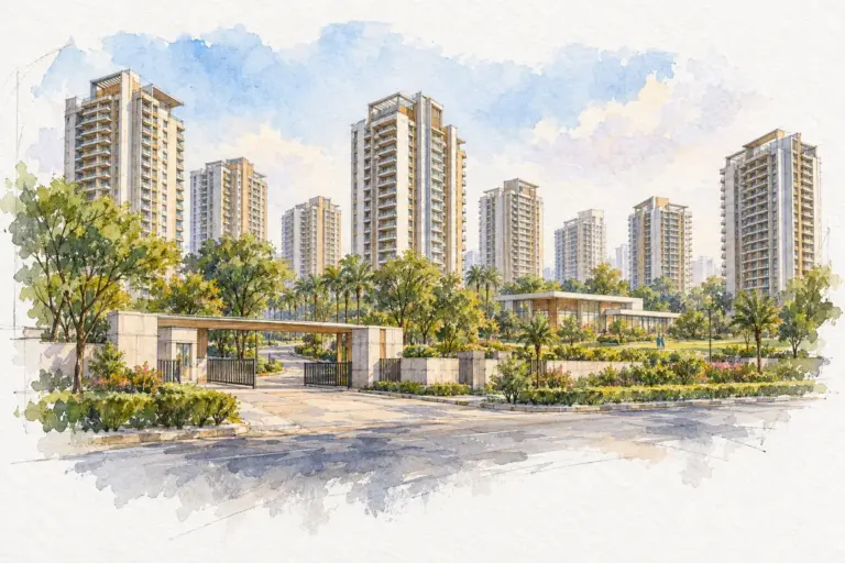 Illustration of CGHS HEWO Apartments