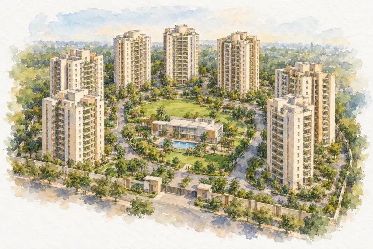 Illustration of Chandanwari Apartments