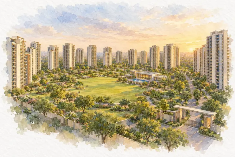 Illustration of DDA Abhilasha Apartment