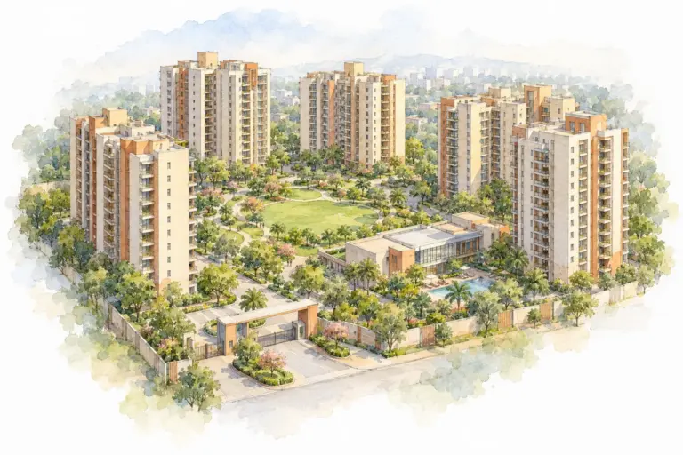 Illustration of DDA Dhruva Apartments
