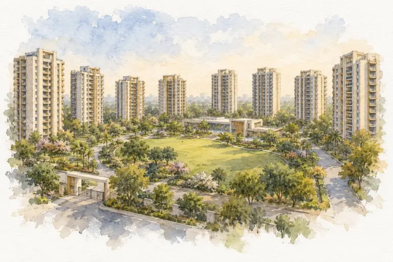 Illustration of DDA Flats Sector B Pocket 9