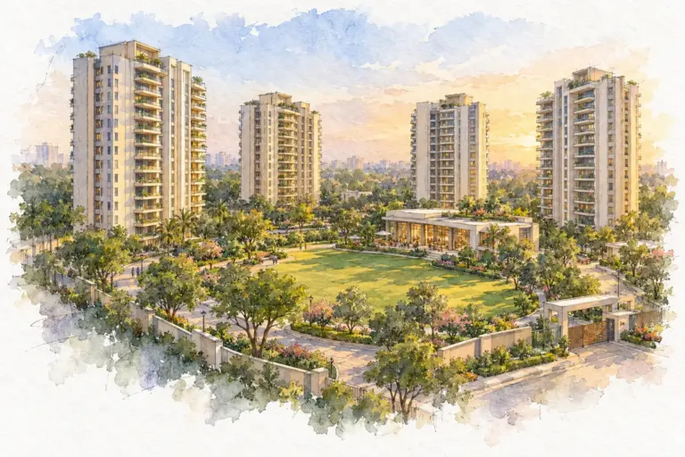 Illustration of DDA Golden Jubilee Apartments