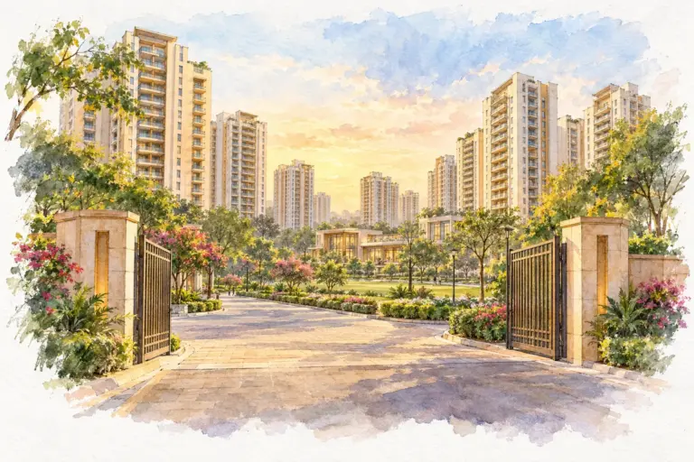 Illustration of DDA Golf View Condo Dwarka Sector 19B