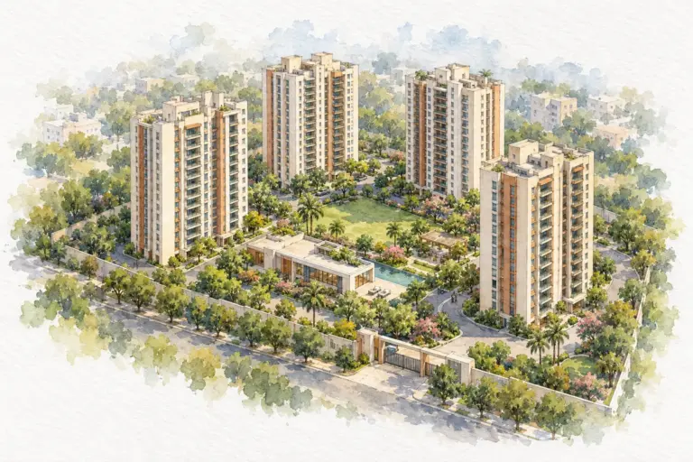 Illustration of DDA Maheshwari Apartment