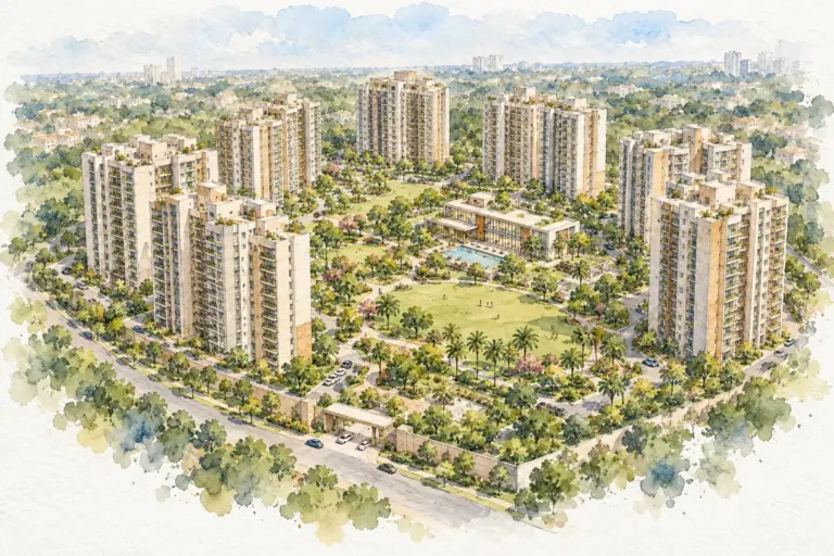 Illustration of DDA Narela Pocket 11 Sector A1-A4