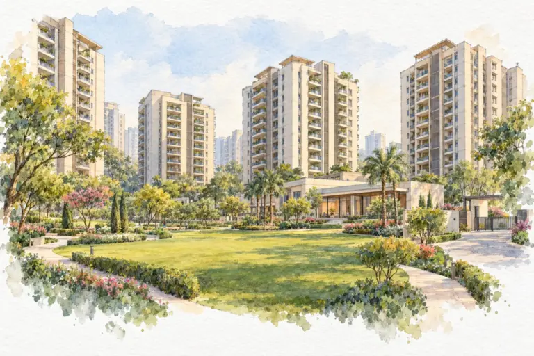 Illustration of DDA Narela Pocket 1B Sector A1-A4
