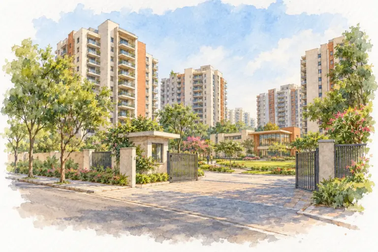 Illustration of DDA Narela Pocket 4 Sector A1-A4
