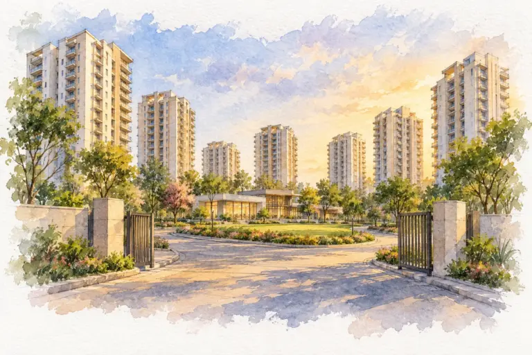 Illustration of DDA Puru Apartment