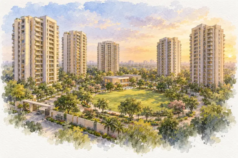 Illustration of DDA Radhika Apartment