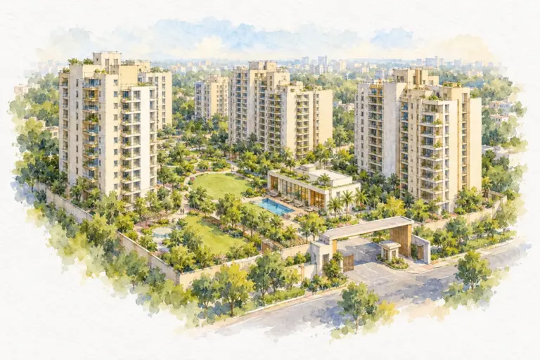 Illustration of DDA Ramgarh Colony LIG Flats