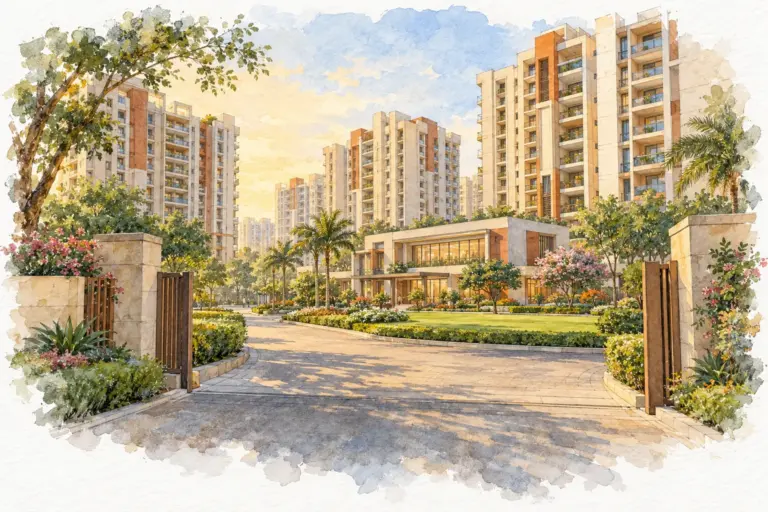 Illustration of DDA Rohini Sector 34 and 35 LIG Flats