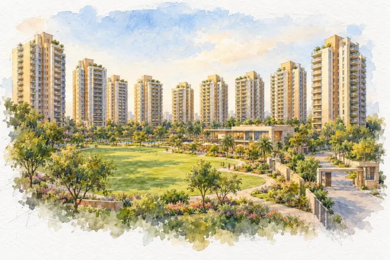 Illustration of DDA Saraswati Apartment