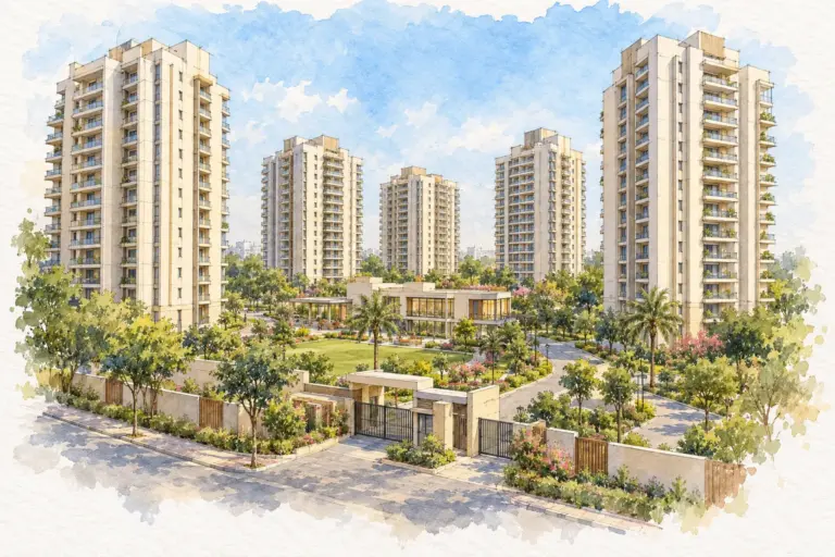 Illustration of DDA Takshila apartment